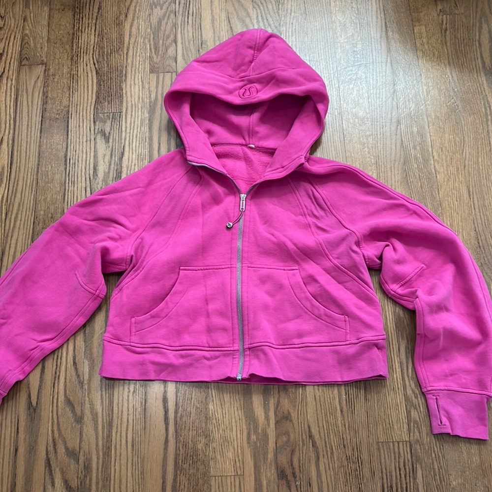 LuluLemon Scuba Oversized Full-Zip Hoodie {Color: Sonic Pink, Size: XS/S}